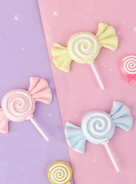 Macaroon Candy Cake Topper Soft Clay Sweet Cake Decor Childr