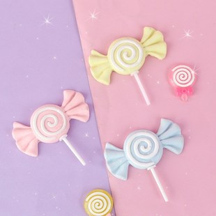 Macaroon Candy Cake Topper Soft Clay Sweet Cake Decor Childr