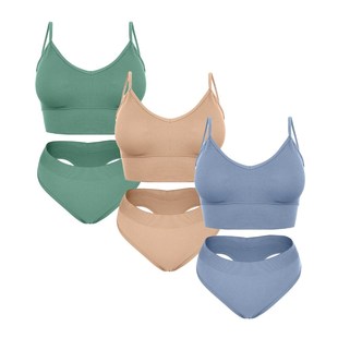 Set Sexy Female Women Fitness Bralette Bra Varsmiss Push