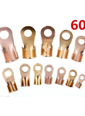 50/100/lot OT-60A 8mm Dia Copper Circular Splice Terminal L5