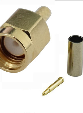10 Pcs SMA male Crimp plug connector for RG316 RG174 LMR100