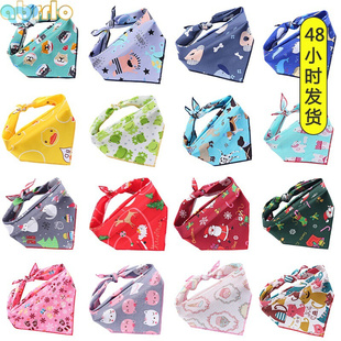 Pet Dog Bandana Small Large Dog Bib Cute Soft Cotton Puppy跨