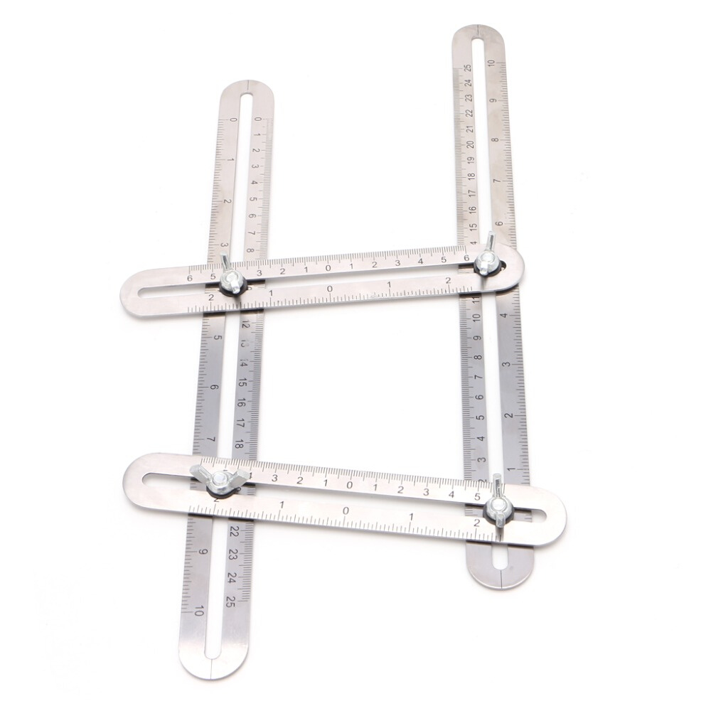 Four-Sided Folding Measuring Tool Multi-Angle Template Scale