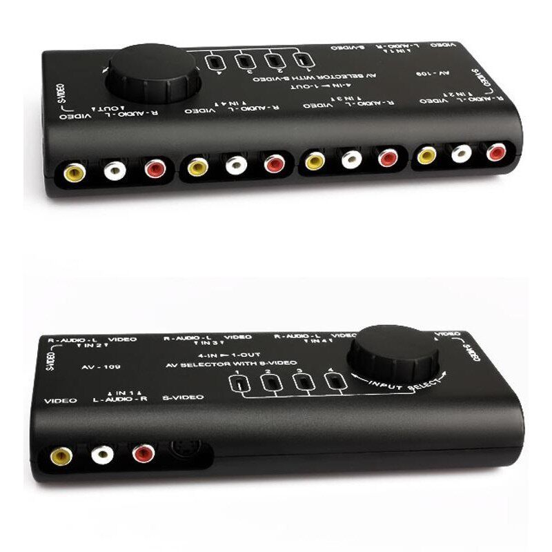Sell AV Audio Video Signal Switcher 4 Input 1 Output Switch