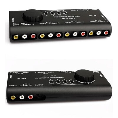 Sell AV Audio Video Signal Switcher 4 Input 1 Output Switch