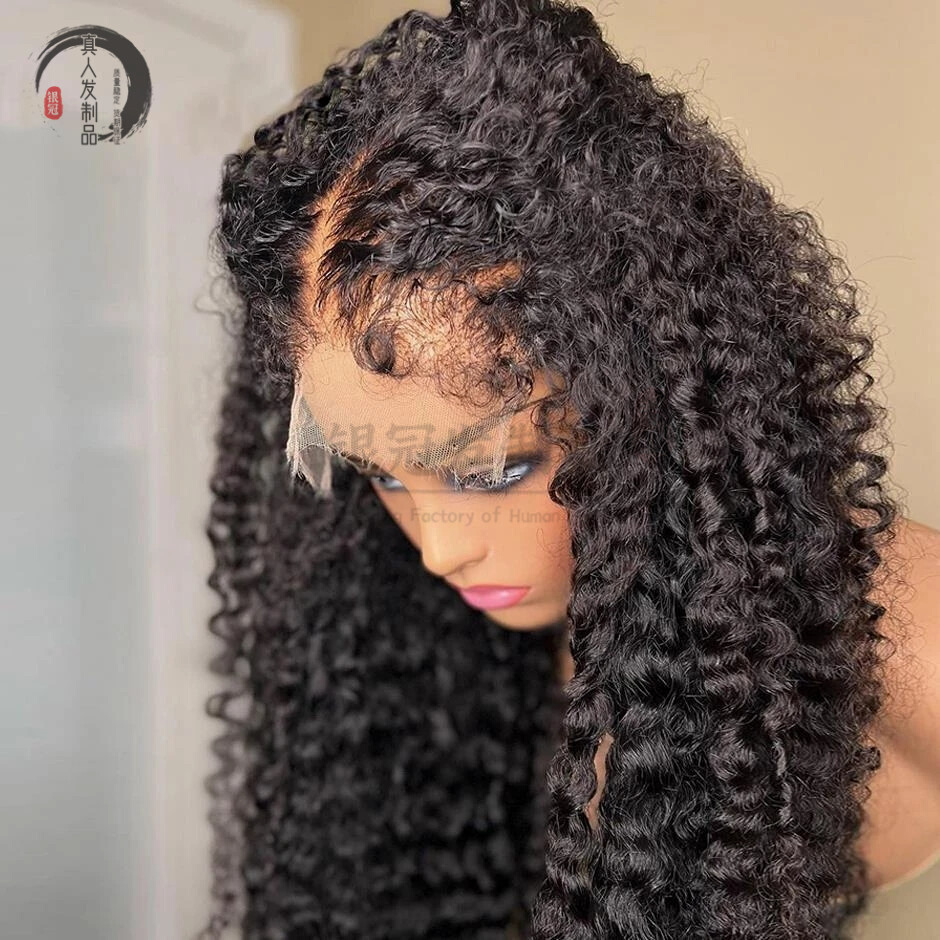 4C Realistic Hairline 13X4 Deep Wave Lace Front Human Hair