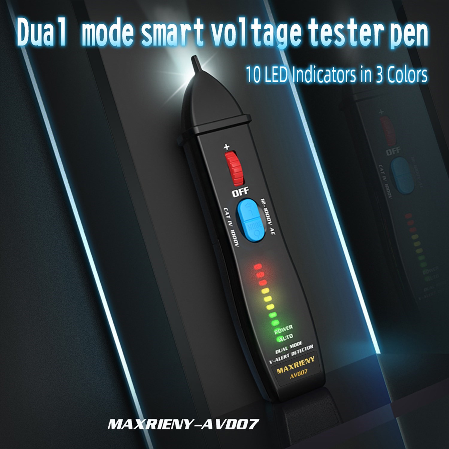 MAXRIENY AVD07 Dual Mode AC Voltage Detector Intelligent Vol