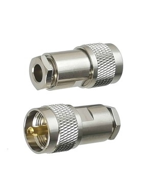 1pcs UHF PL259 Male Plug Connector Clamp RG5 RG6 5D-FB LMR30