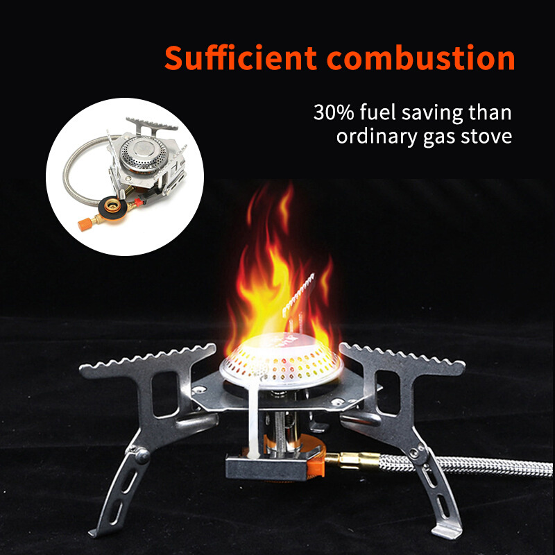 Camping Gas Stove Outdoor Tourist Burner Strong Fire Heater
