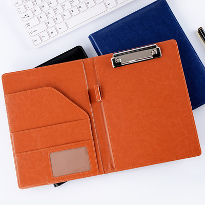 A5 / B5 Leather Padfolio Portfolio File Folder Clipboard