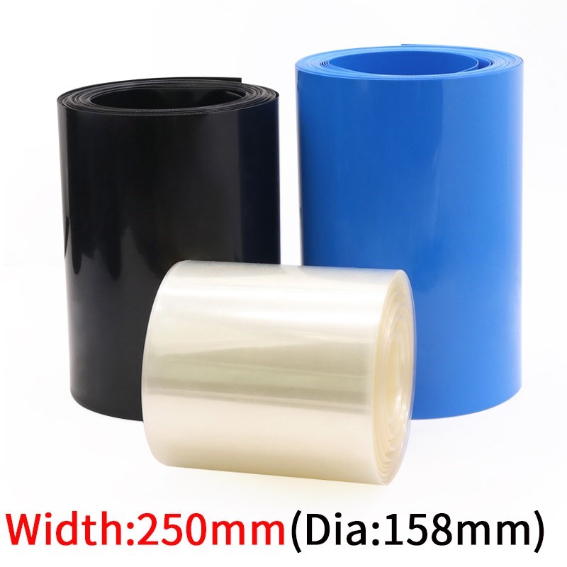 Dia 158mm PVC Heat Shrink Tube Width 250mm Lithium Battery