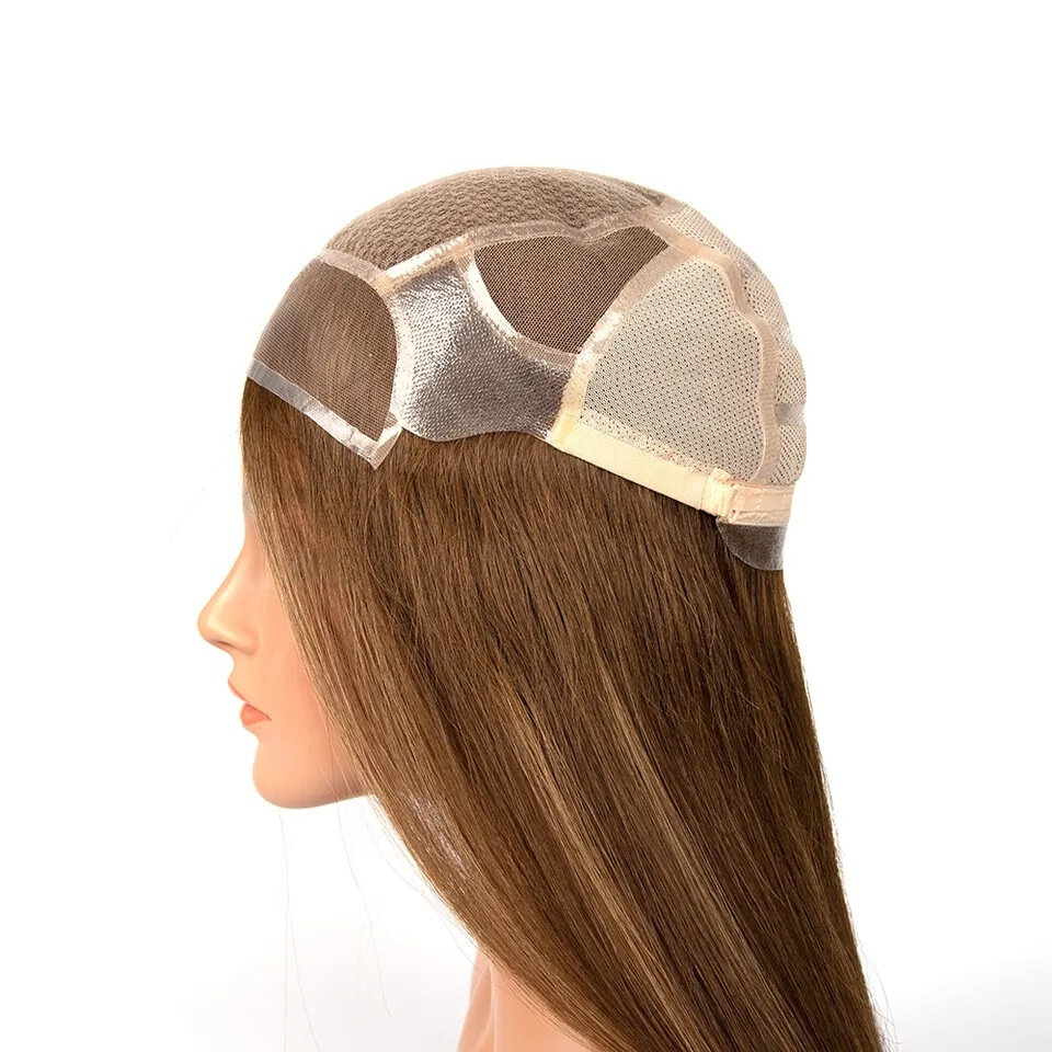 silk base european human hair medical wig cancer patience