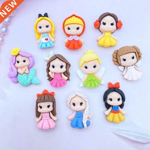 20Pcs New Mini Cute Cartoon Princess Flat Back Resin Cabocho