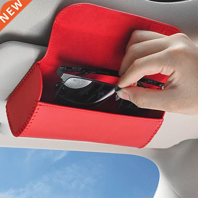 Car Visor Sunglasses Case Clip Hanger Magnetic Fastener Sung