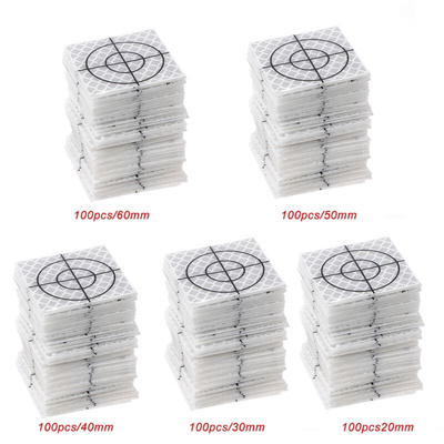 100 Pcs Reflector Sheet Reflective Tape Total Station 20/30/