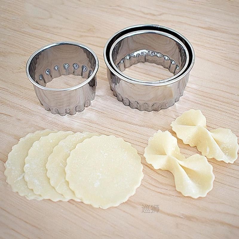 3pcs Stainless Steel Dumpling Mold Dough Press Cutter Pastry