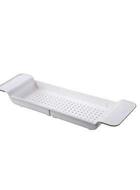 Retractable Bathtub Storage Rack Bath Tray Shelf Tub Multi-F