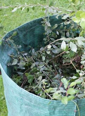 3Pcs Yard Waste Bins Portable Large Garden Waste Leaves Gras