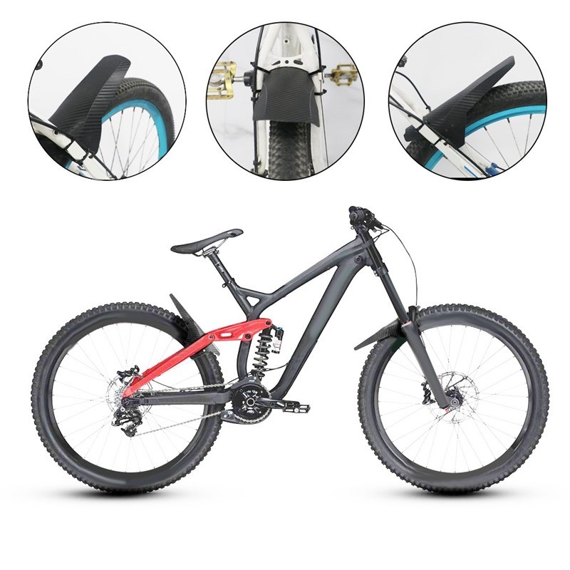 2Pcs Mountain Bike Fender, Front and Rear MTB Mud Guard, Adj