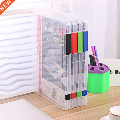 2 Colors A4 Transparent Storage Box Clear Plastic Document P