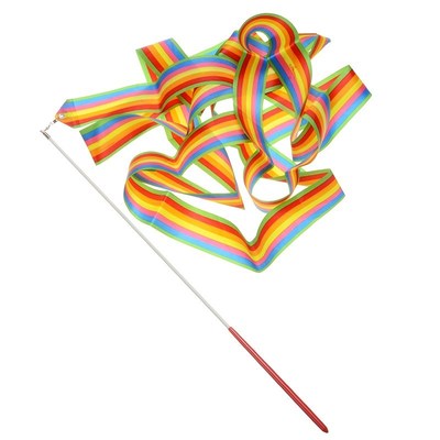 4M Colorful Gymnastic et Dancing Twirling Ribbon Rod Streame
