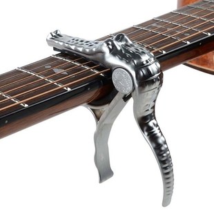 Multi Color Electric Acoustic Guitar Capo Metal Crocodile Ca
