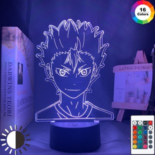 3d Lamp Anime Haikyuu Nishinoya Yuu Figure for Kids Child Be
