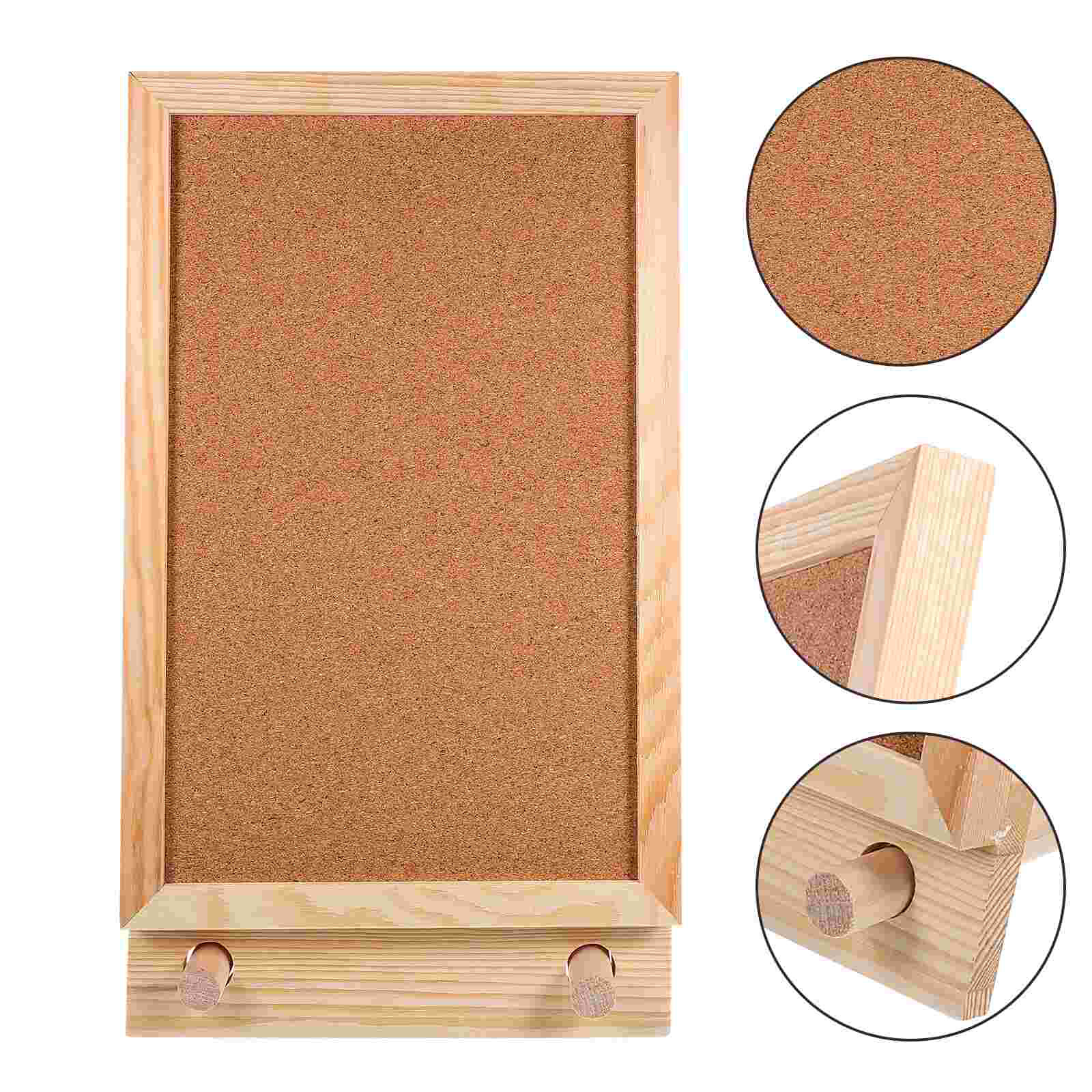 Desktop Cork Board Display Bulletin for Photo Boards Office