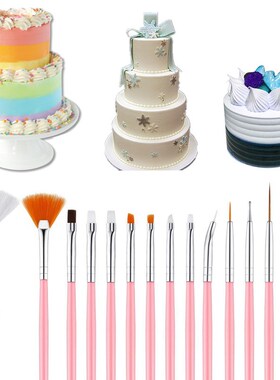 15Pcs/Set Fondant Cake Brush DIY Sugar Craft Baking Decorati