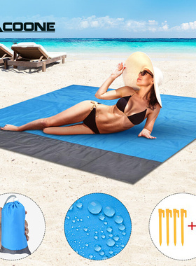 PACOONE Waterproof Beach Blanket Outdoor Portable Picnic Mat