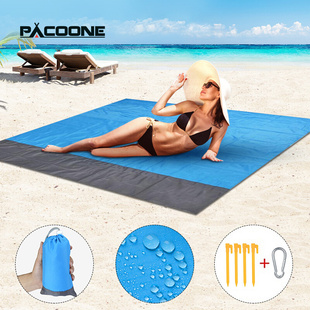 PACOONE Waterproof Beach Blanket Outdoor Portable Picnic Mat