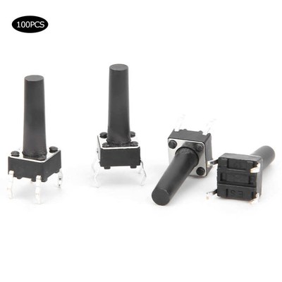 100PCs Momentary Tactile Switch Micro Button Engineering Pla