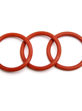Red Food Grade Silicone O-Ring Gasket Outer Dia 5-46mm Seal