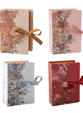 Creative Book Shape Gift Wrapping Box Wedding Holiday Chocol