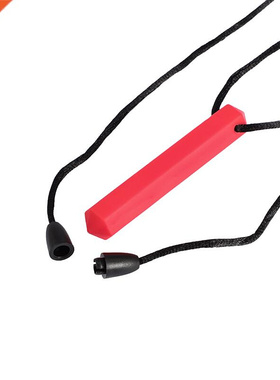 *2PCS Gem Chew Necklace Crystal Teething Pendant Baby Kids S