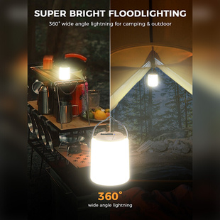 Outdoor camping high bright warm light lamp charging live