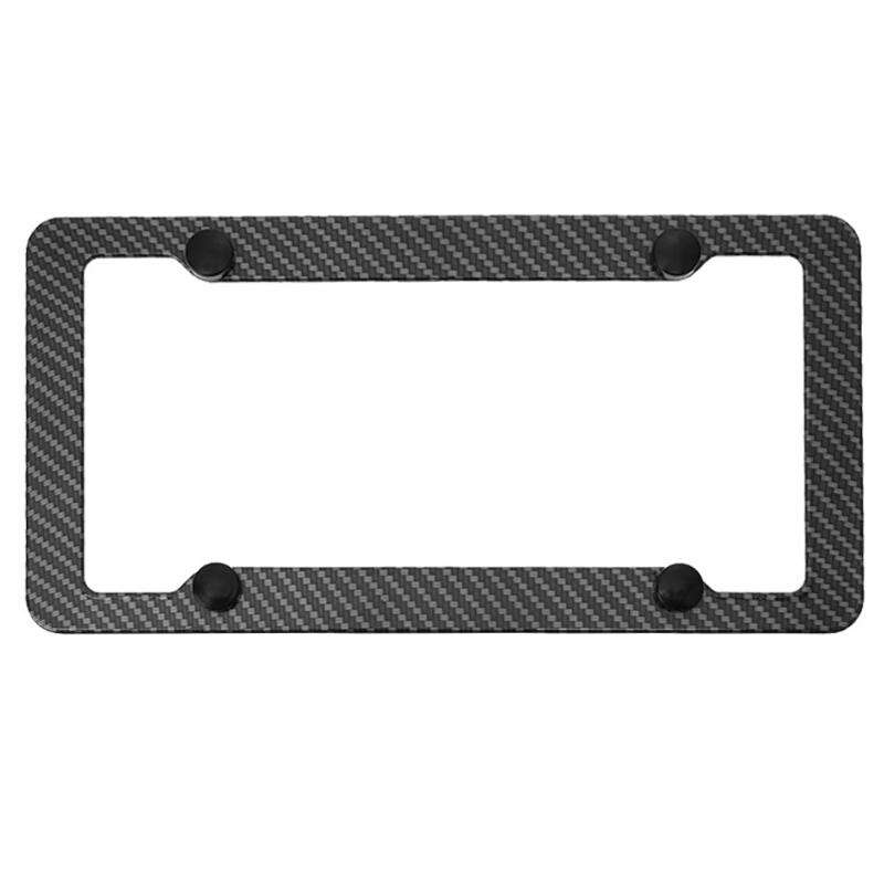 Carbon Fiber License Plate Frames Cover for Front Rear Brack