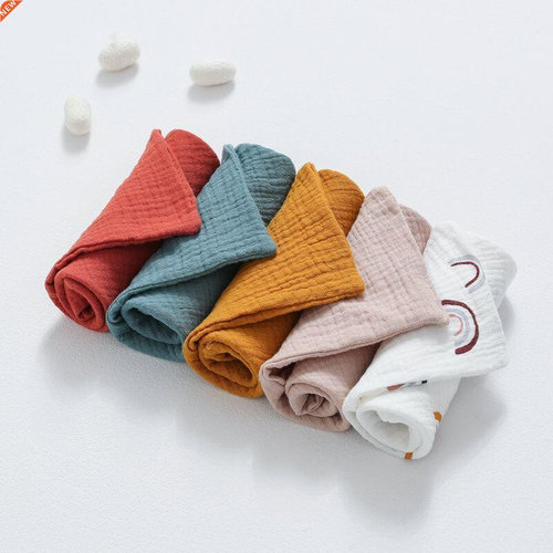 5pcs Muslin Baby Blanket Towel 100% Cotton Saliva Towel Newb