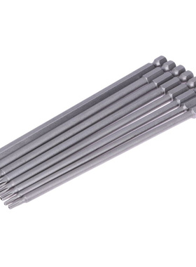 100mm Long 1/4 Inch Hex Shank Torx Set 8 Sizes T8 T10 T15 T2