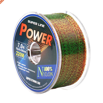 220 Meters Spotted Line Monofilament Nylon Fluorocarbon Coat