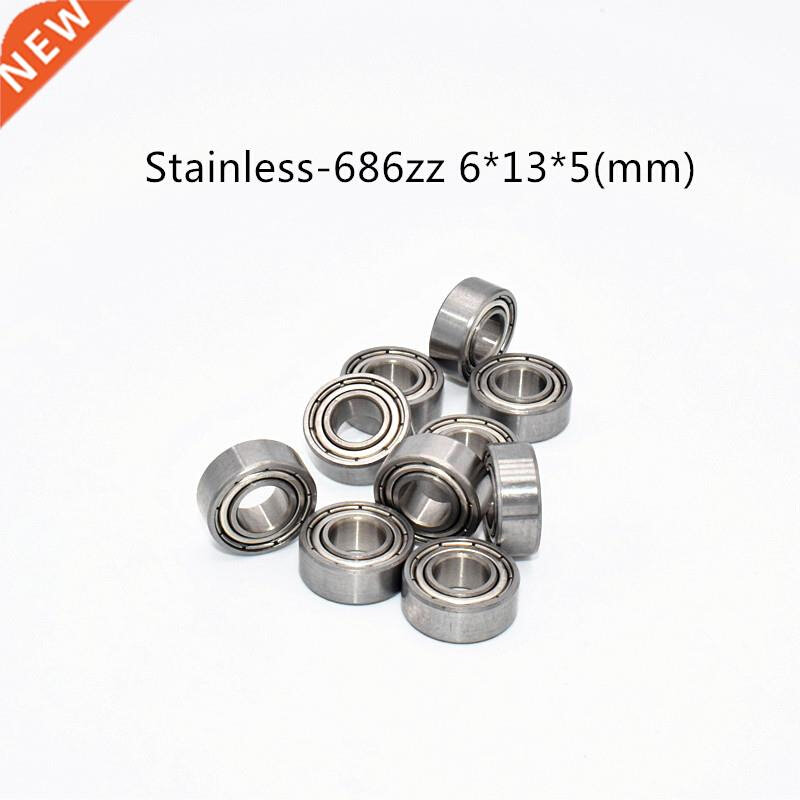 Stainless steel bearing 10PCS S686ZZ 6*13*5(mm) free shippin