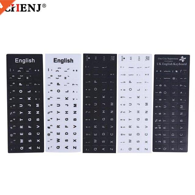 1pc Keyboard Stickers English Letter Replacement For Laptop