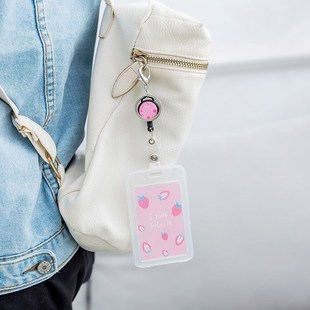 Cute Cartoon Retractable Badge Card Holder Nurse Doctor Exhi