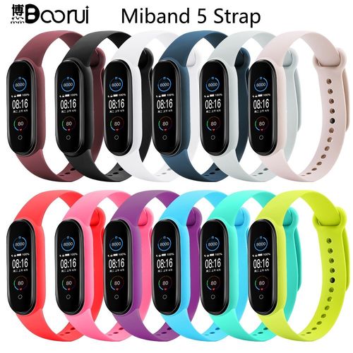 BOORI Bexflove mi band 5 strap anti loss Colorful Silicone M