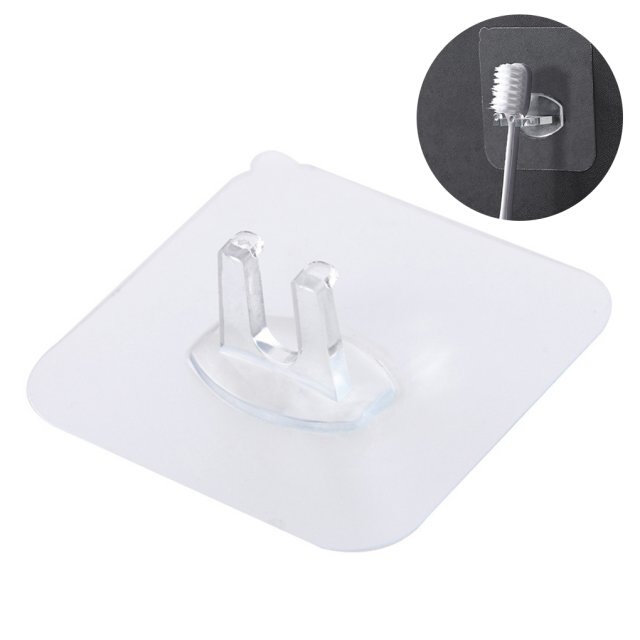 2Pcs Toothbrush Organizer Razor Shaver Storage Rack Self-adh