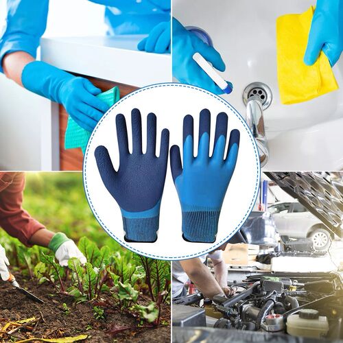 2pairs Men Women Work Gloves Protective Safety Non-Slip Mult