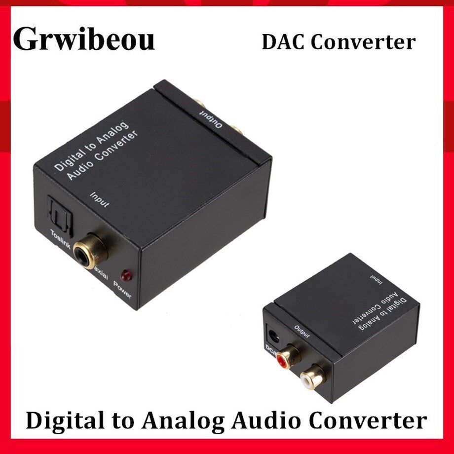 DAC Digital to Analog Audio Converter 2*RCA Amplifier Decode