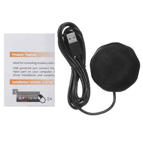 Desktop Conference Microphone Portable USB Condenser Mic