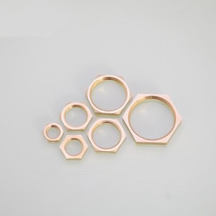 Hex BSP Nut Brass 5Pcs