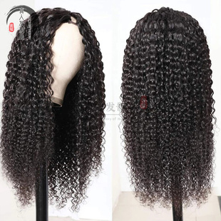 human hair machine made 全机制真人发假发头套女U V-Part